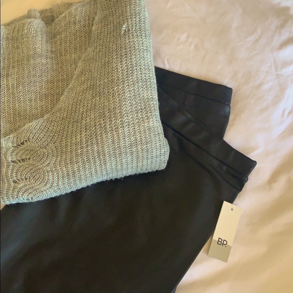 BP faux leather leggings